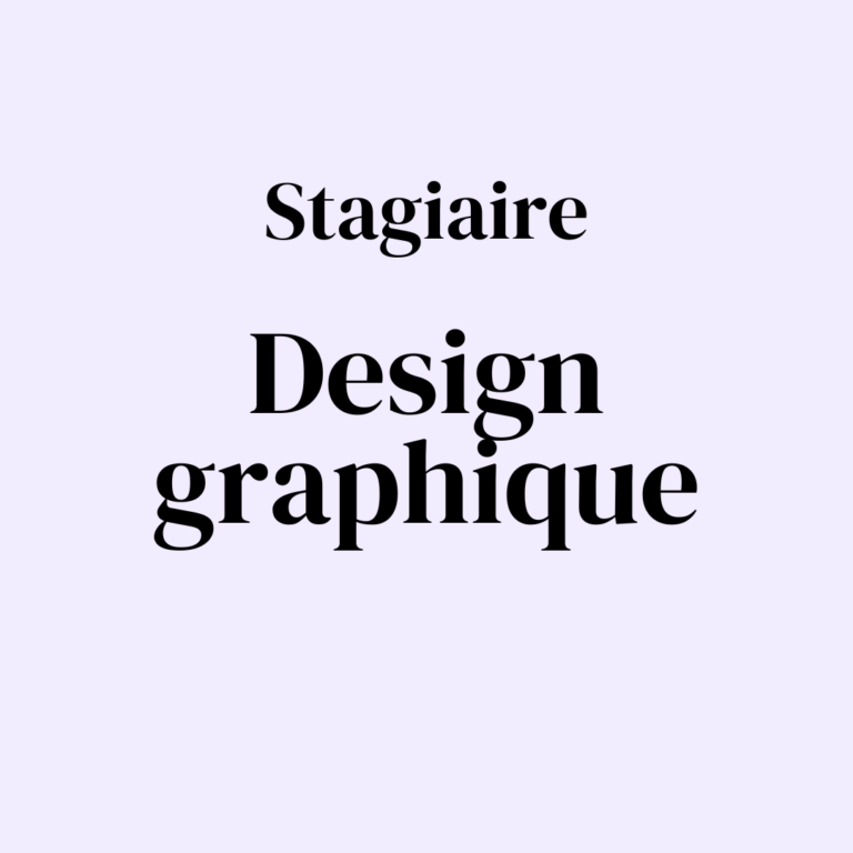 Stagiaire - Design graphique